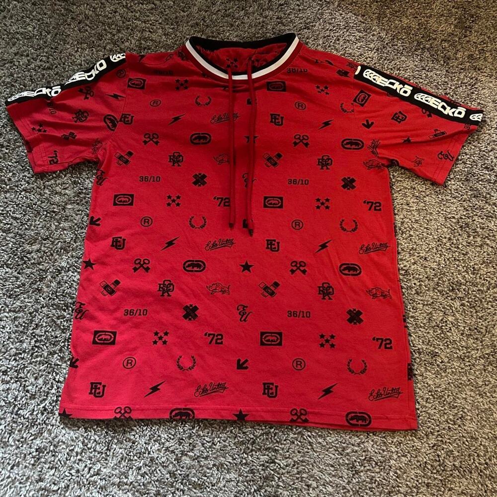 Ecko unltd red hoodie with